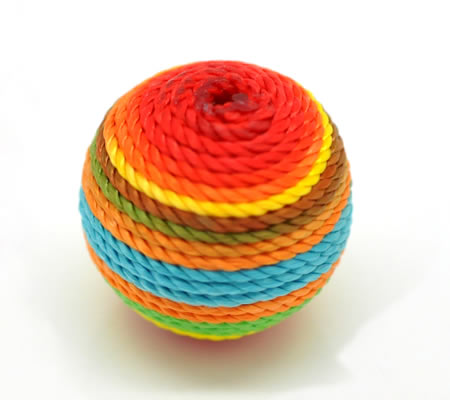 1x Acryl stoffen Kraal Rond