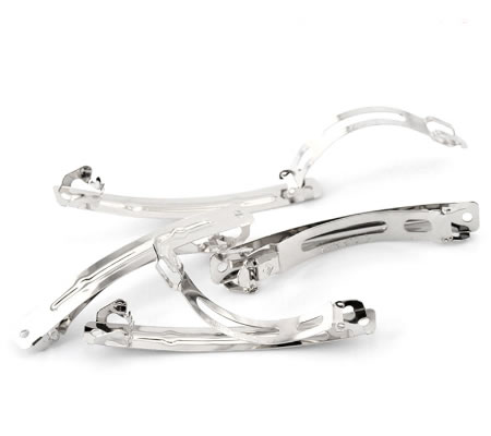 1x Haarclip Donker Zilver