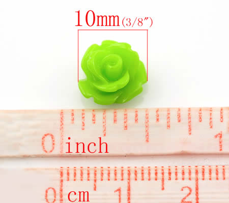 1x Cabochon Roosje Lime