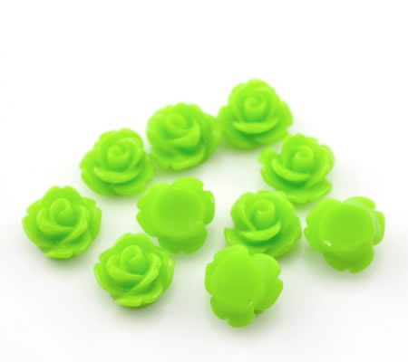 1x Cabochon Roosje Lime