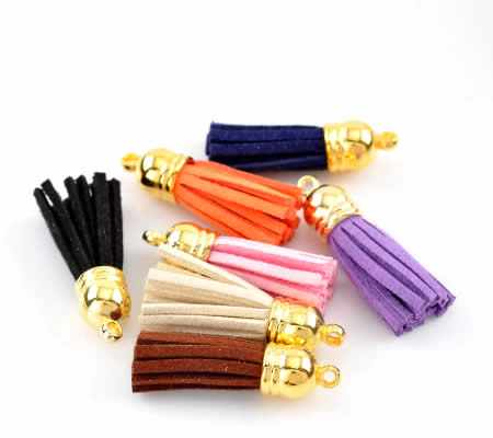 1x Kwastje met Kapje Geel