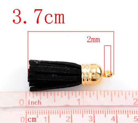 1x Kwastje met Kapje Geel