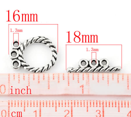 1x Kapittel Slotje Donker Zilver 3-gaats