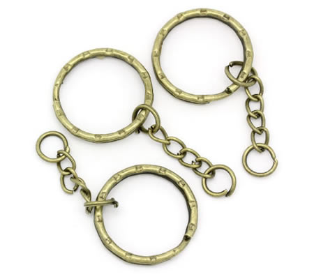 Splitring - Sleutelhanger Brons