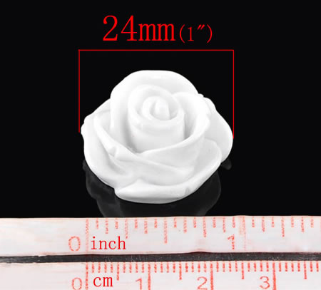 Cabochons Wit 24 x 13 mm