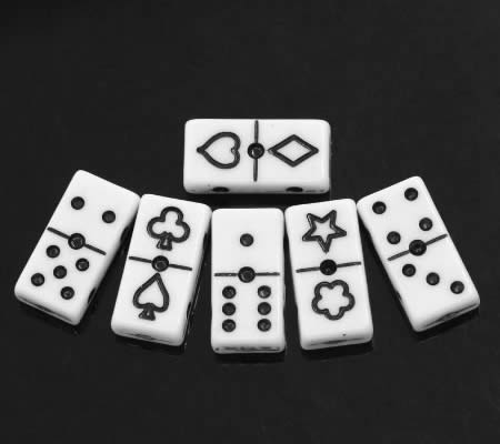 10 stuks dominosteentjes kraal