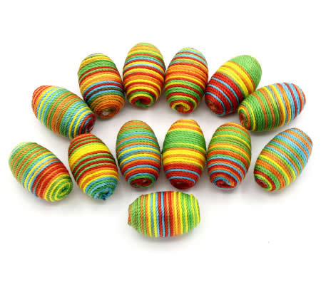 1x Acryl Stoffen Kraal Ovaal