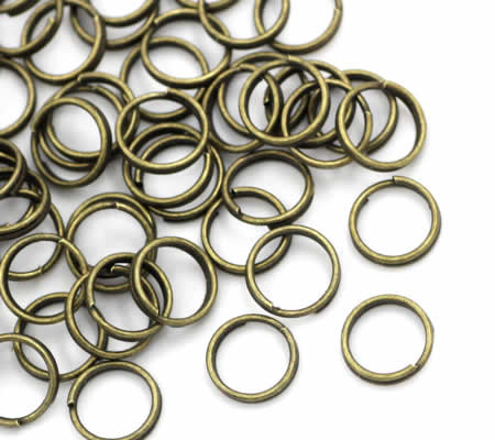 100x splitringen Brons 7 mm
