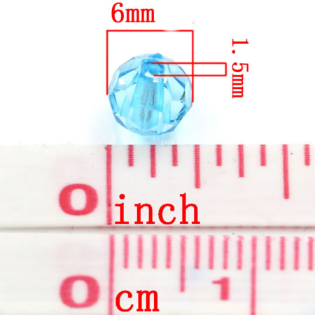 100 stuks Facet Acryl Kralenmix 6 mm