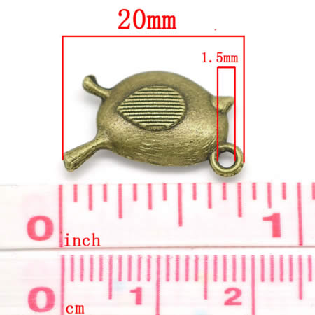 1x Bedeltje Kuikentje Brons