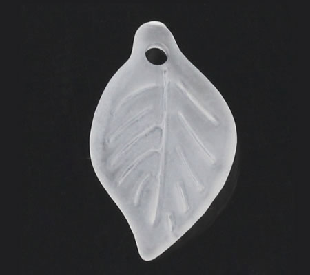 50x Frosted Blaadjes Wit