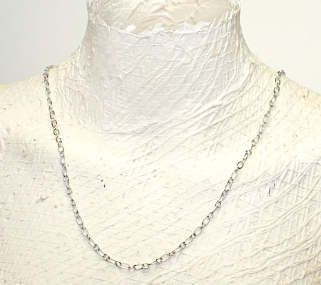 10 meter Donker Zilveren Schakelketting