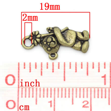 1x Bedeltje Klein Beertje Brons