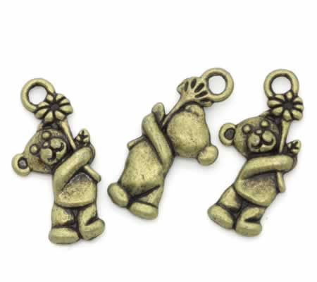 1x Bedeltje Klein Beertje Brons