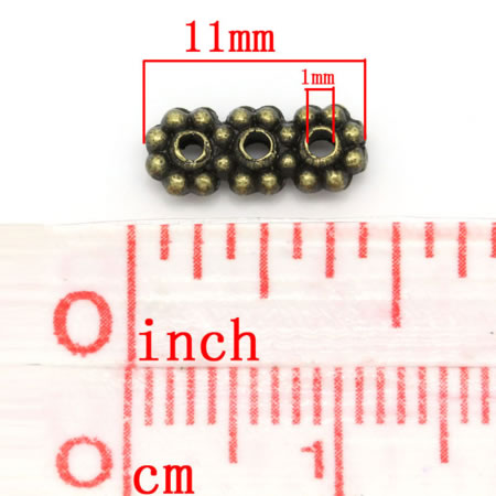 4x Verdelertje Brons 3-gaats