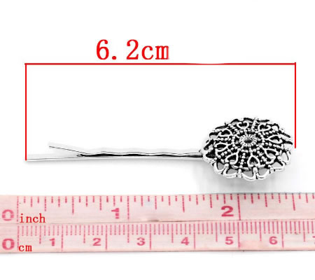 1x Antiek Zilveren Haarspeld