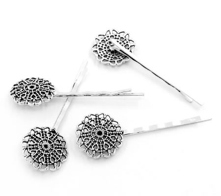 1x Antiek Zilveren Haarspeld