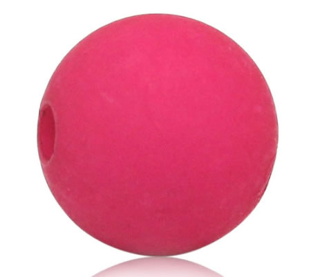 25 stuks mat frosted Donker Fuchsia