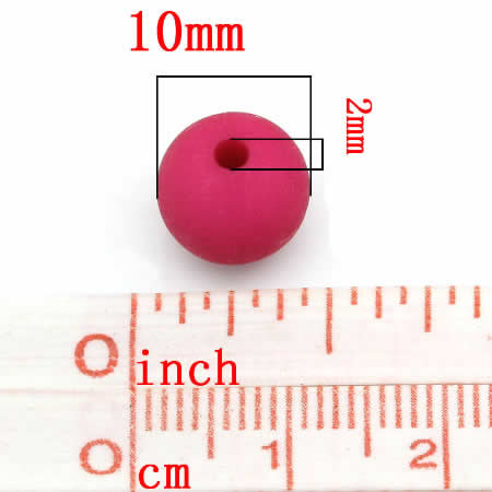 25 stuks mat frosted Donker Fuchsia