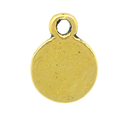 20 stuks Mini Bedeltjes Oud Goud 10 x 8 mm