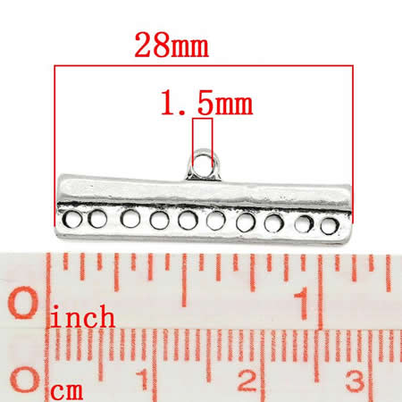 1x verdelertje 10-gaats Antiek Zilver
