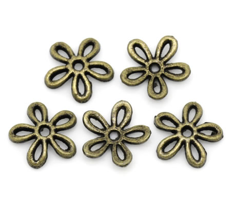 4x Kapjes Brons 11 mm