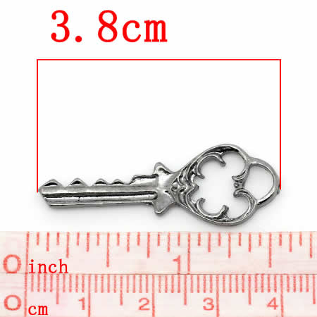 1x Sleutelbedel Donker Grijs 38 x 13