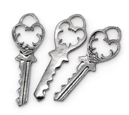 1x Sleutelbedel Donker Grijs 38 x 13