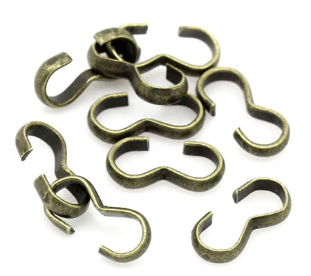 10x Koordklem W-Connector Brons (klein)