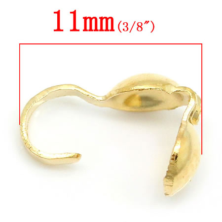 10 stuks kalot Licht Goud/Rosegold