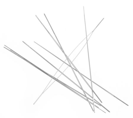 1x Groot Oog kralenrijgnaald 57 mm