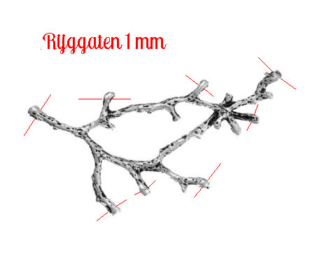 1x Bedel Tak Brons 55 x 54 mm