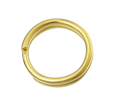 100x goudkleurige splitringetjes