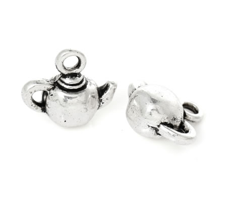 1x Theepot Bedel Donker Zilver-Klein