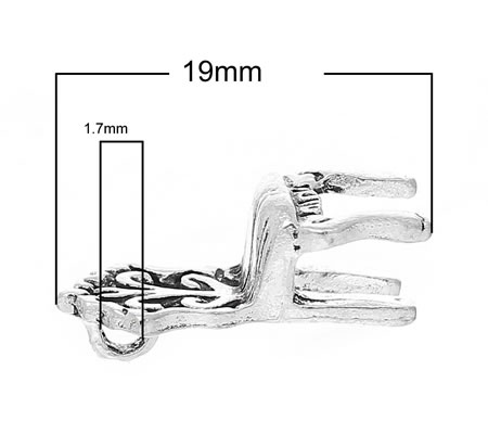 1x Bedel Stoeltje Donker Zilver