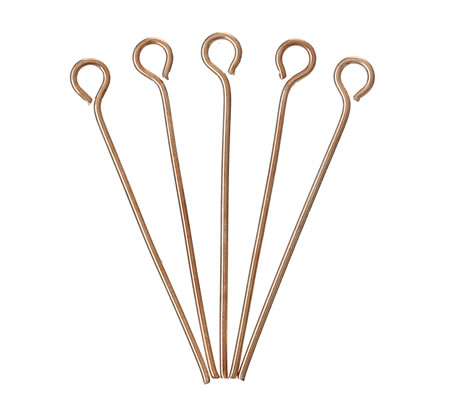 50x Kettelstiften RoseGold 30 mm