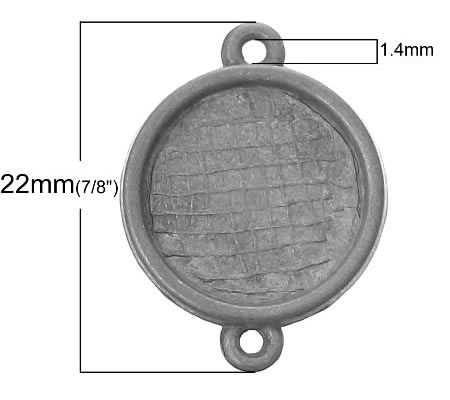 1x Connector onbehandeld (kleur zink)