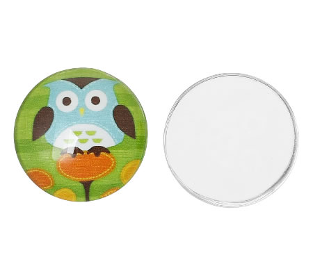 Glazen Cabochon Uiltje 20mm