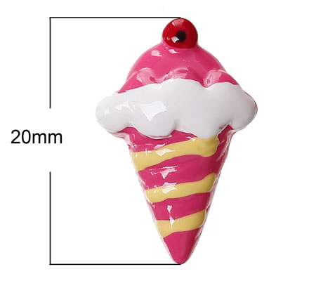 1x Cabochon IJsje Fuchsia