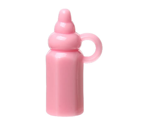 1x Bedel Baby Flesje Roze