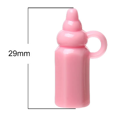 1x Bedel Baby Flesje Roze