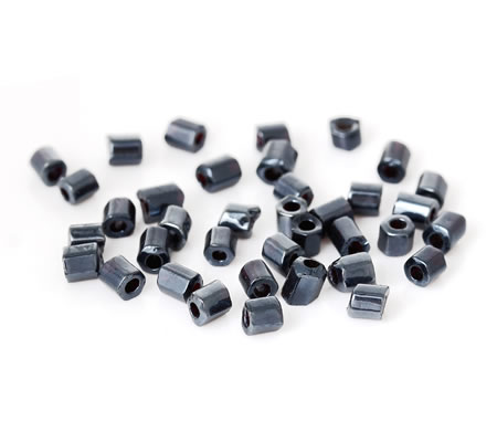 20 gram Rocaille staafje 2mm Donker Grijs