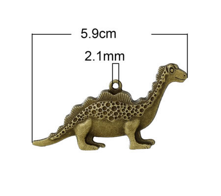 1x Grote Dinosaurus Bedel Brons