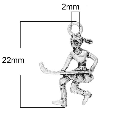 1x Hockey Dame Donker Zilver