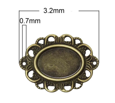 1x Connector Brons (dun)