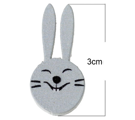 1x Houten Cabochon Haas