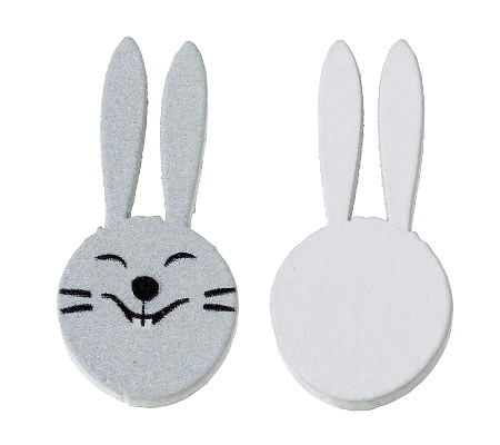 1x Houten Cabochon Haas