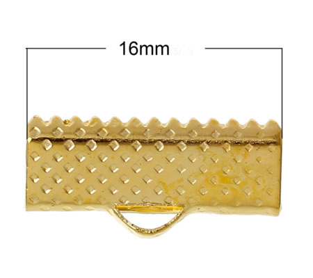 1x Koordklem Goudkleurig 16 mm