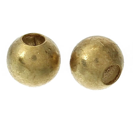 100x licht brons 3 mm kraaltje