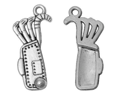 1x Tas Golfsticks Donker Zilver